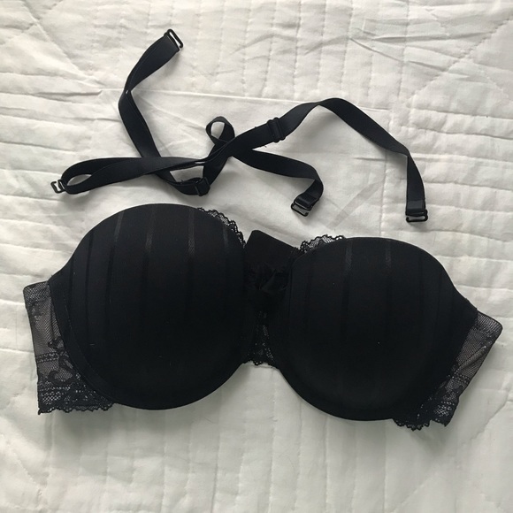 Lot of Two Black Lace-accented Bras 36C & 34C - Picture 5 of 9